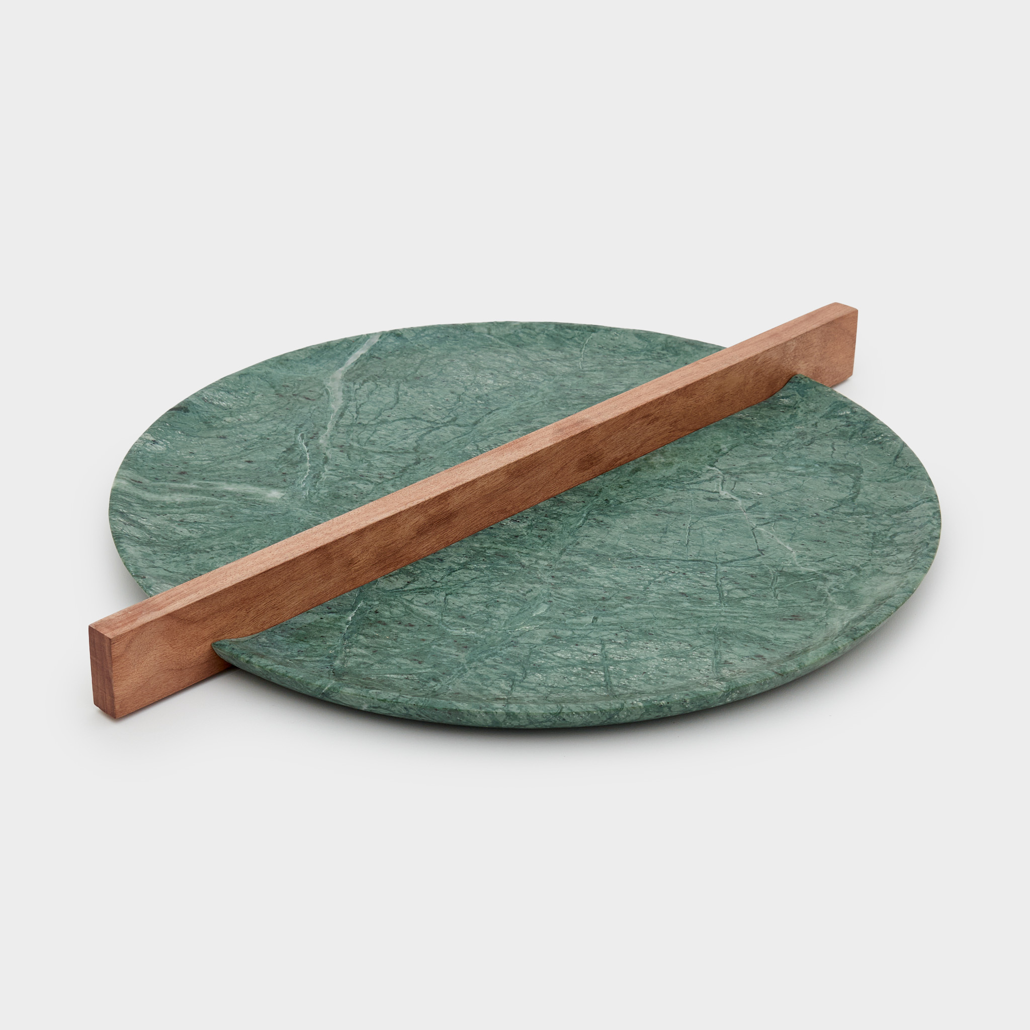 BASE REDONDA PEDRA VERDE DIVISA MADEIRA