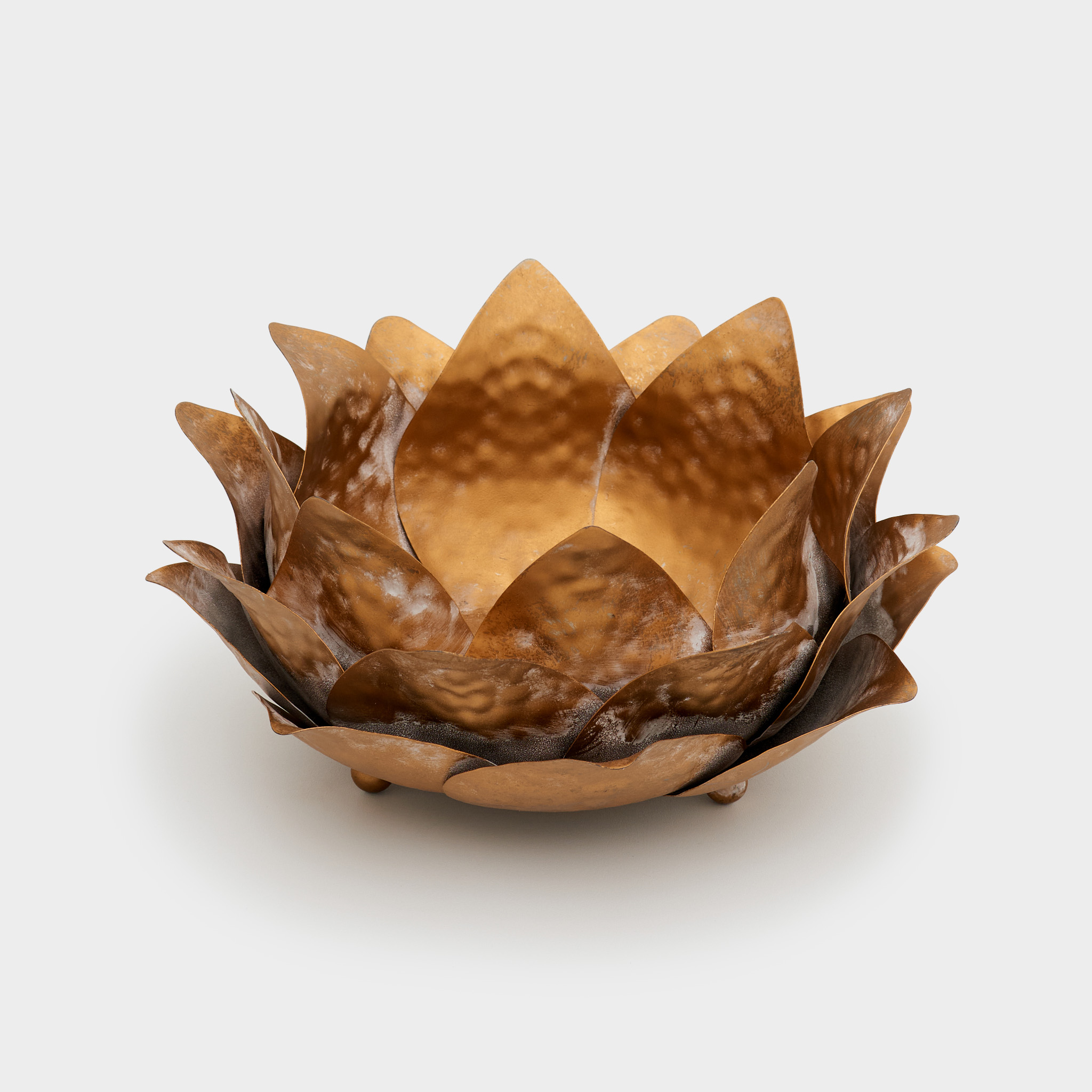 CENTRO DE MESA DOURADO FLOR ALCACHOFRA