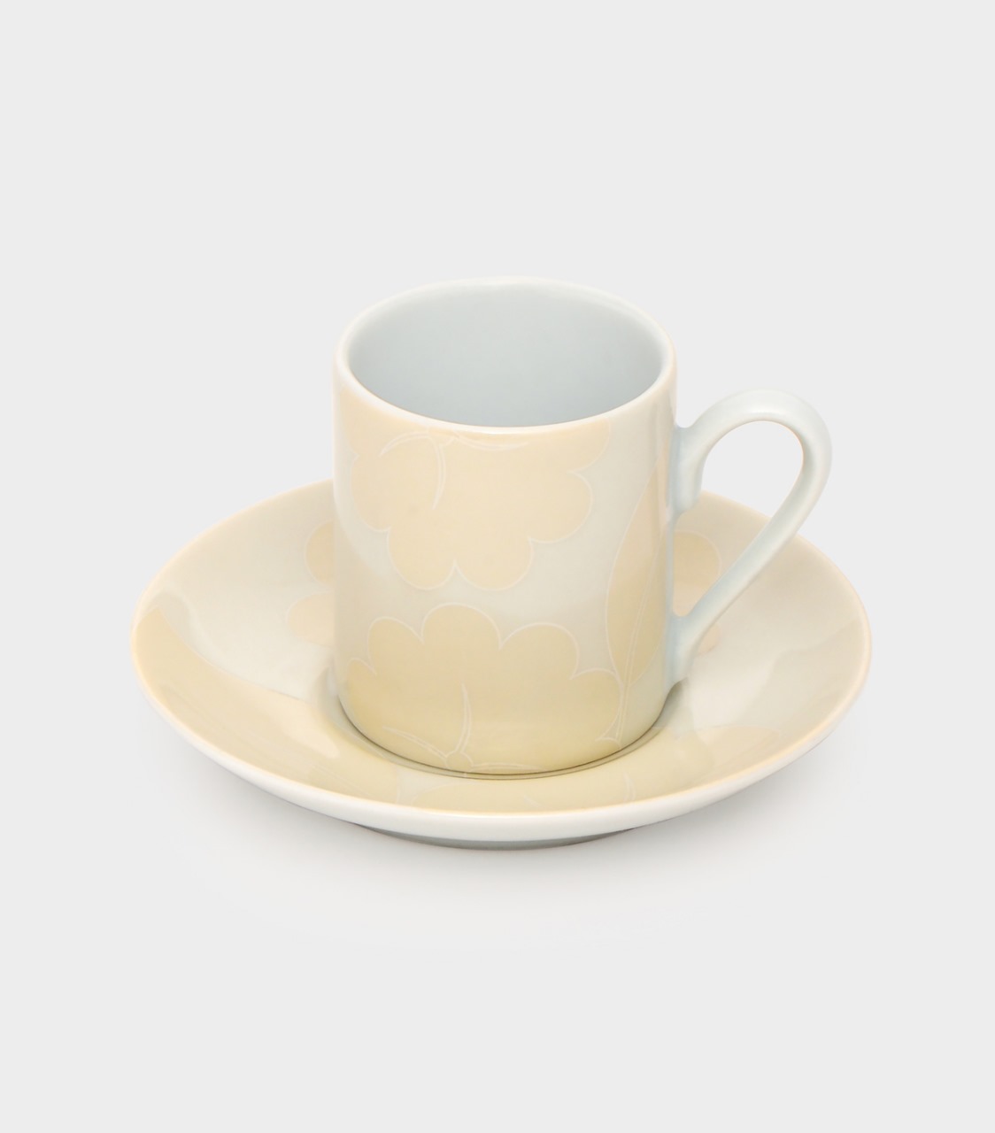 XICARA CAFÉ CREME COM FLORES KOSHER (LEITE)