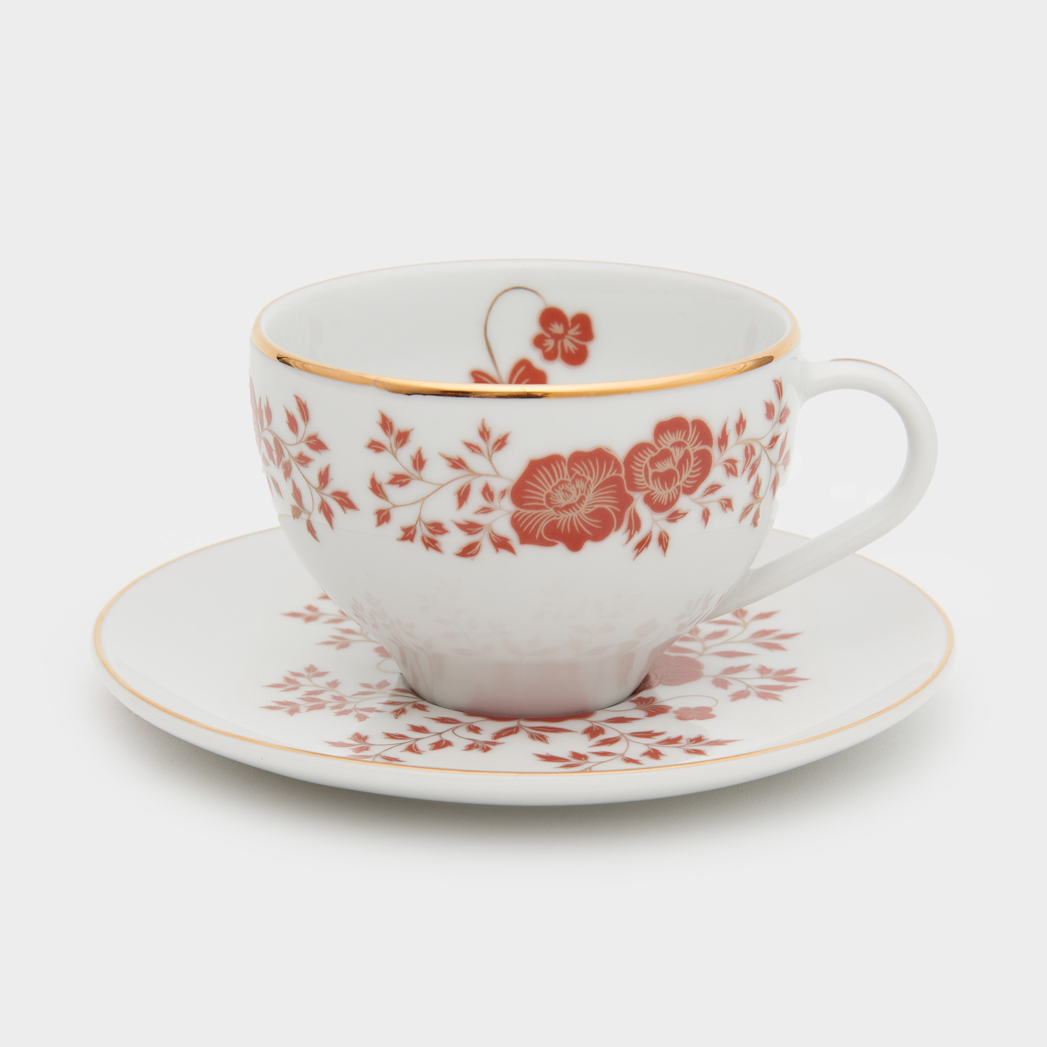 XÍCARA CHÁ ROUGE DE FER ROGÉRIA OURO