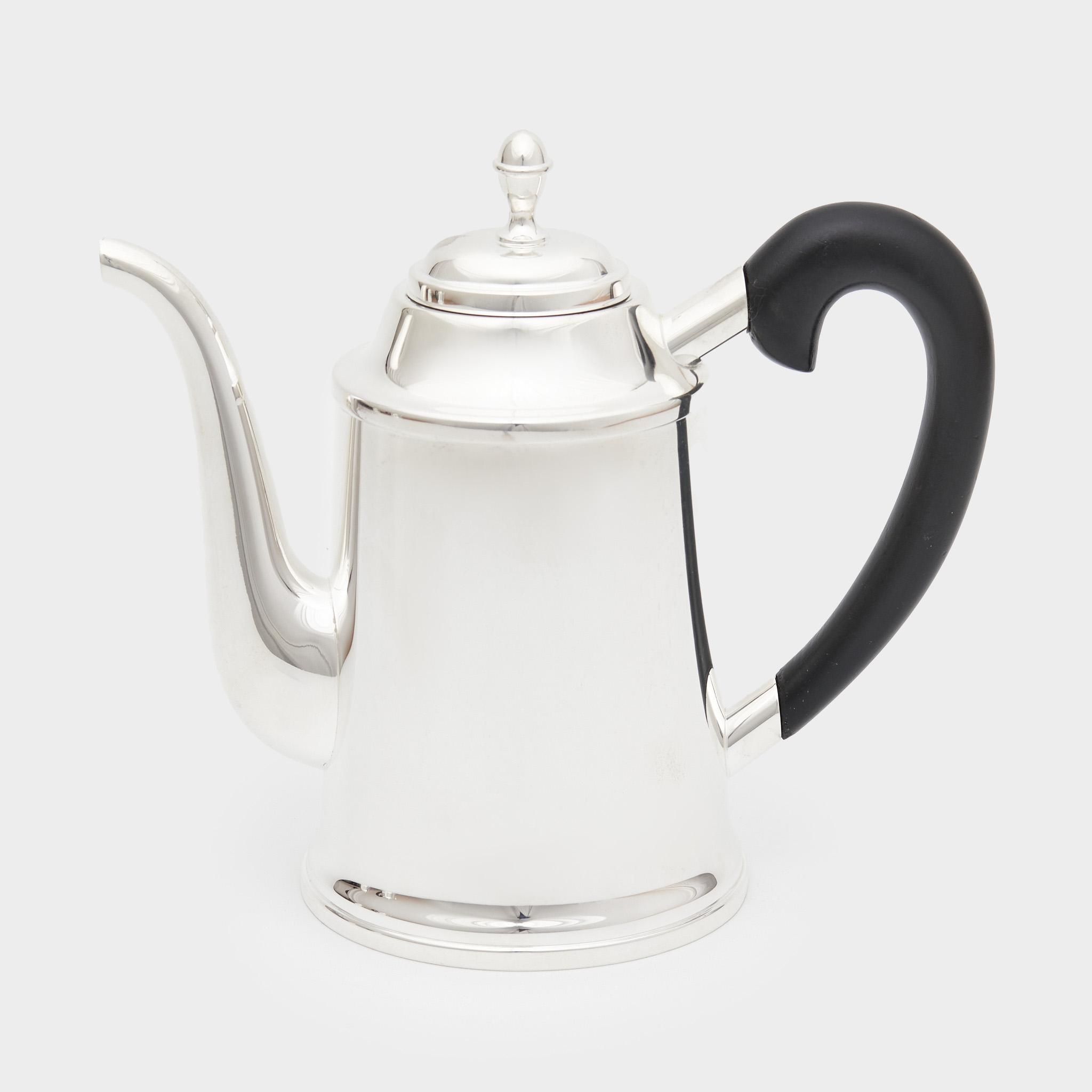 BULE CAFÉ RETO PRATA ALÇA MADEIRA PRETA