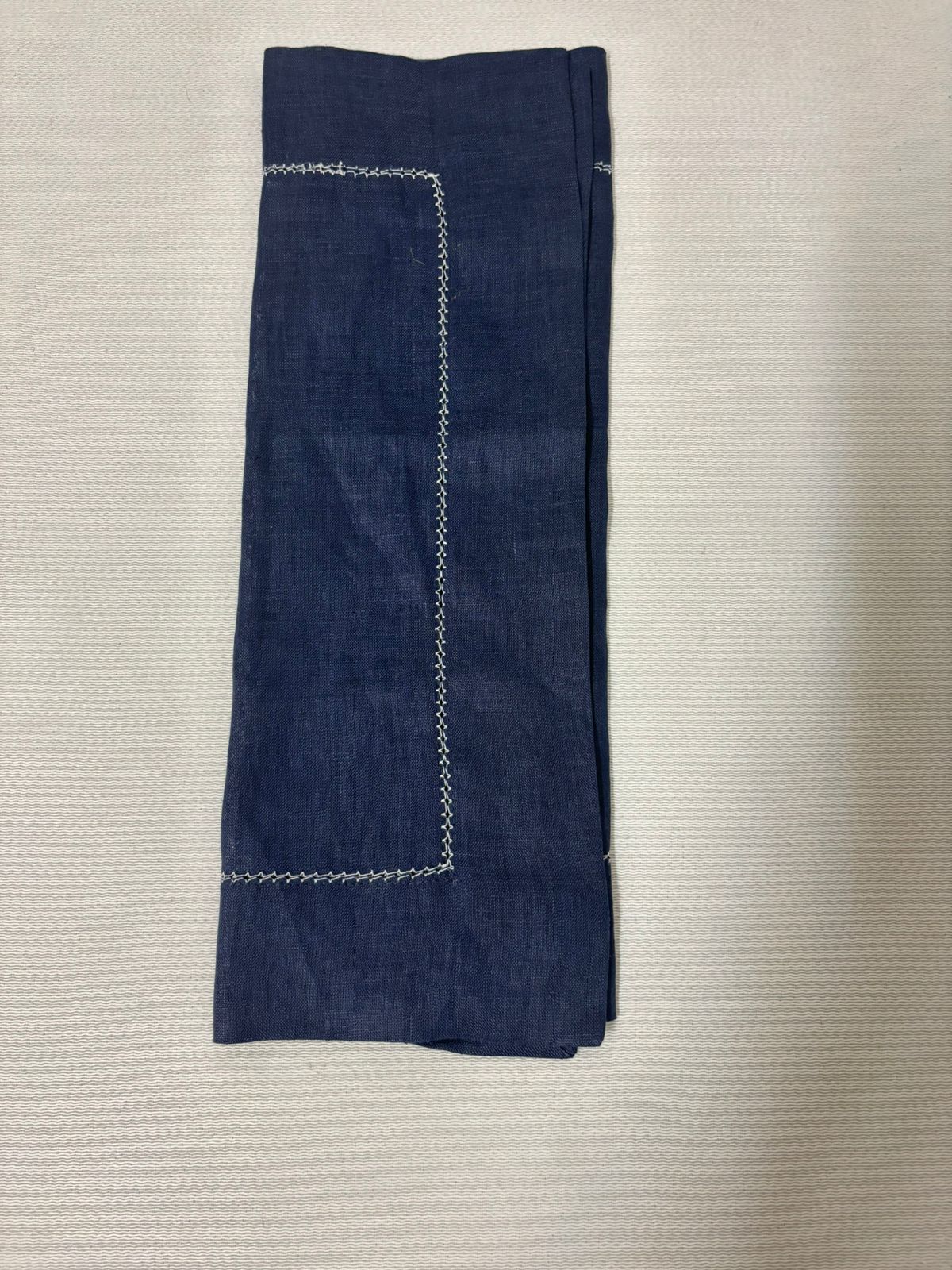 JOGO AMERICANO LINHO AZUL MARINHO NOVO