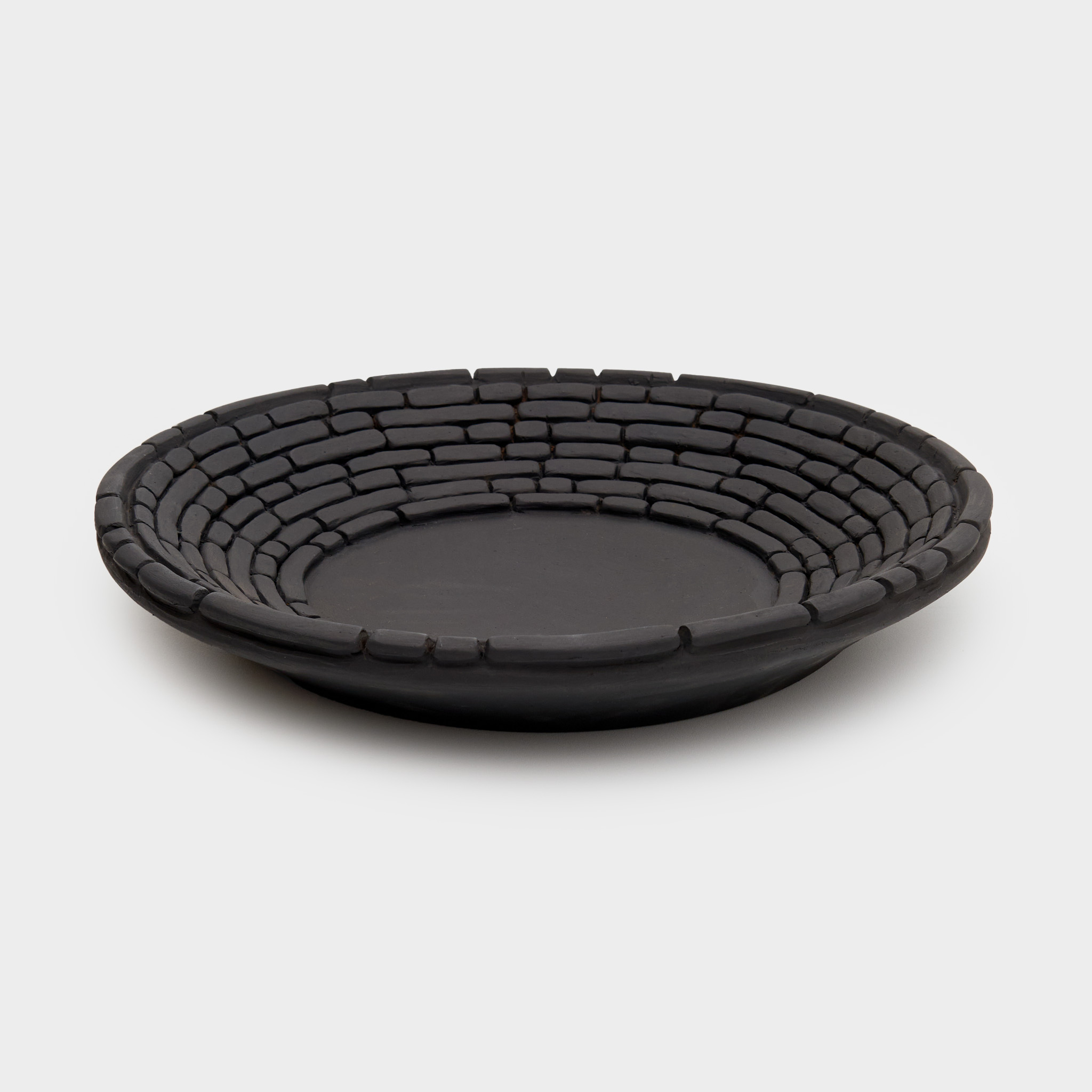 PRATO CERÂMICA PRETO BRICK