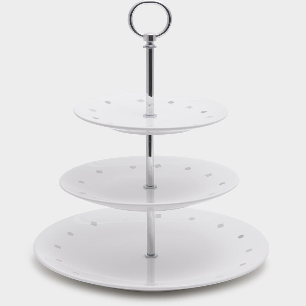 DOCEIRA BRANCA 3 ANDARES ALÇA PRATA 0.18|0.22|0.29 x 0.33a