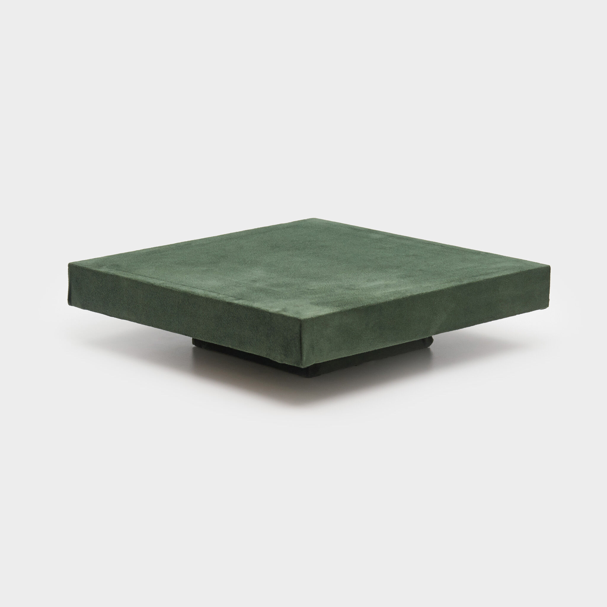 ALTURA QUADRADA MADEIRA VELUDO VERDE