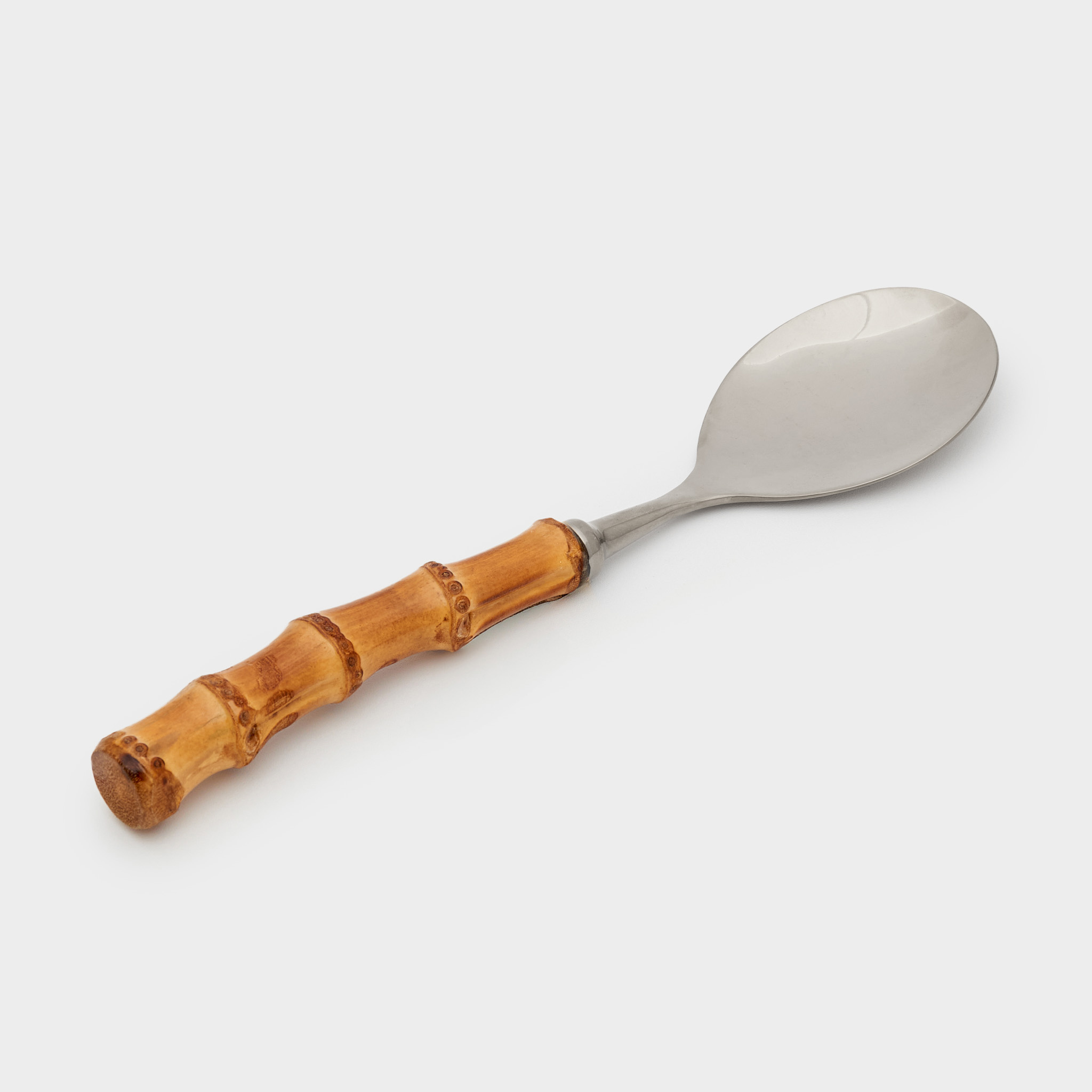 COLHER ARROZ BAMBU INOX PARATY