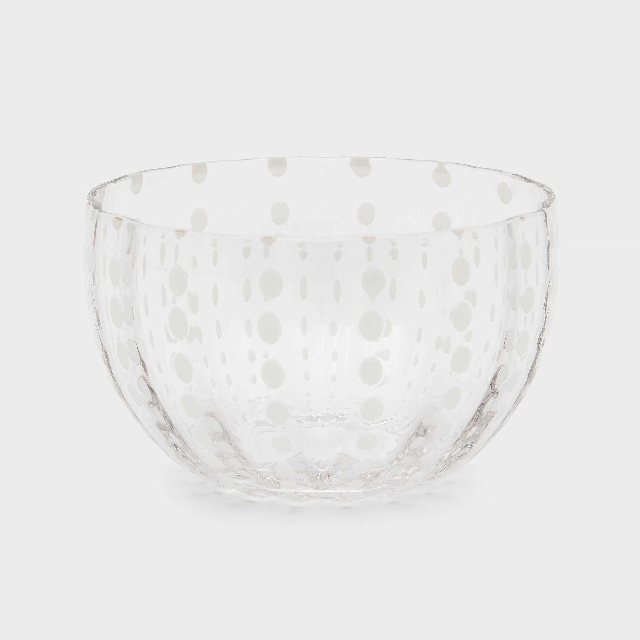 BOWL VIDRO ROMEO PINGO BRANCO 375ml