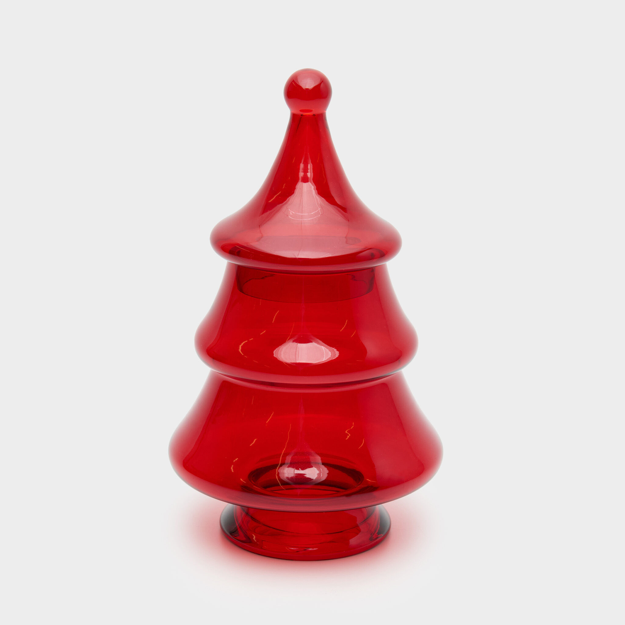 POTE VIDRO VERMELHO ÁRVORE