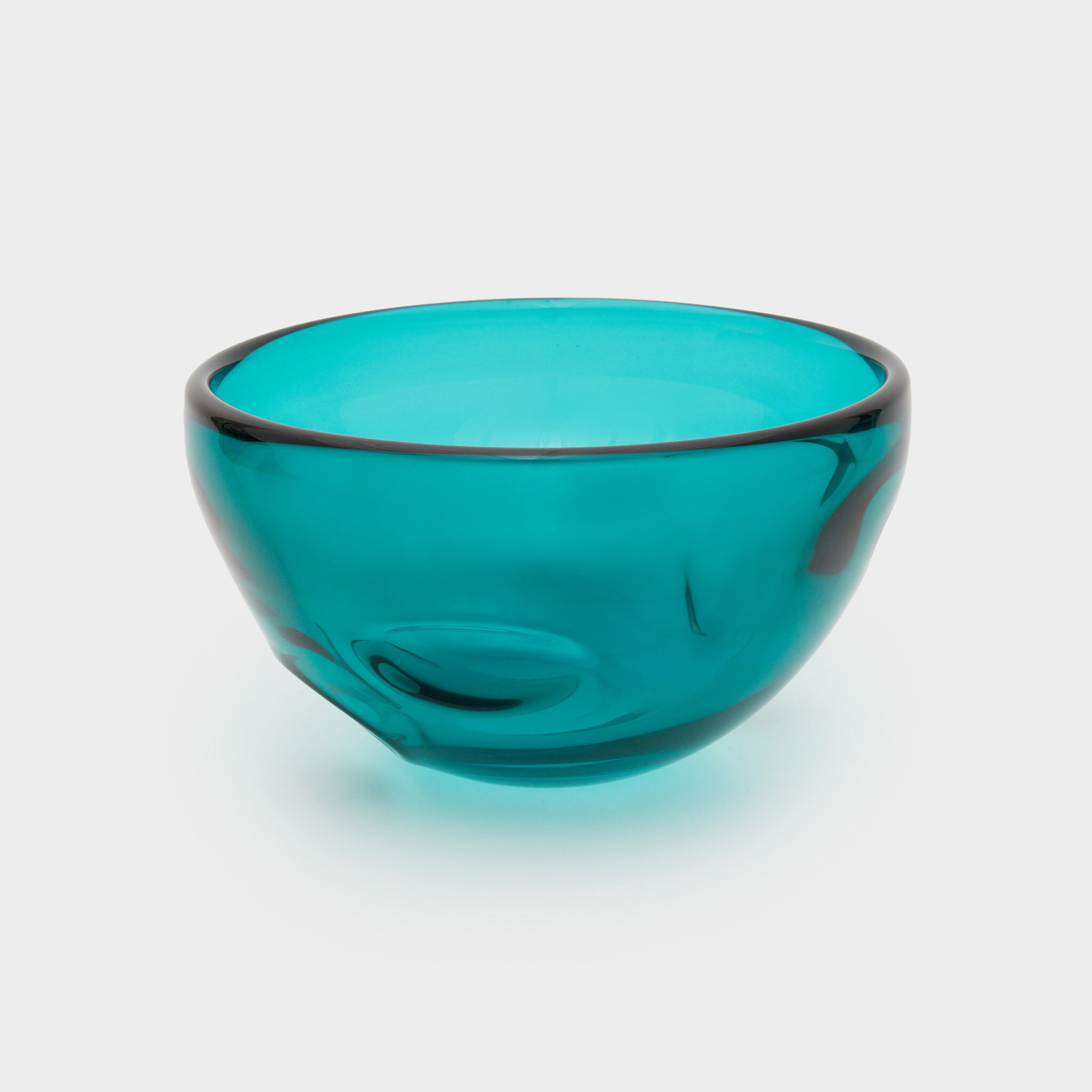 SALADEIRA REDONDA CRISTAL VERDE ESMERALDA BOLAS