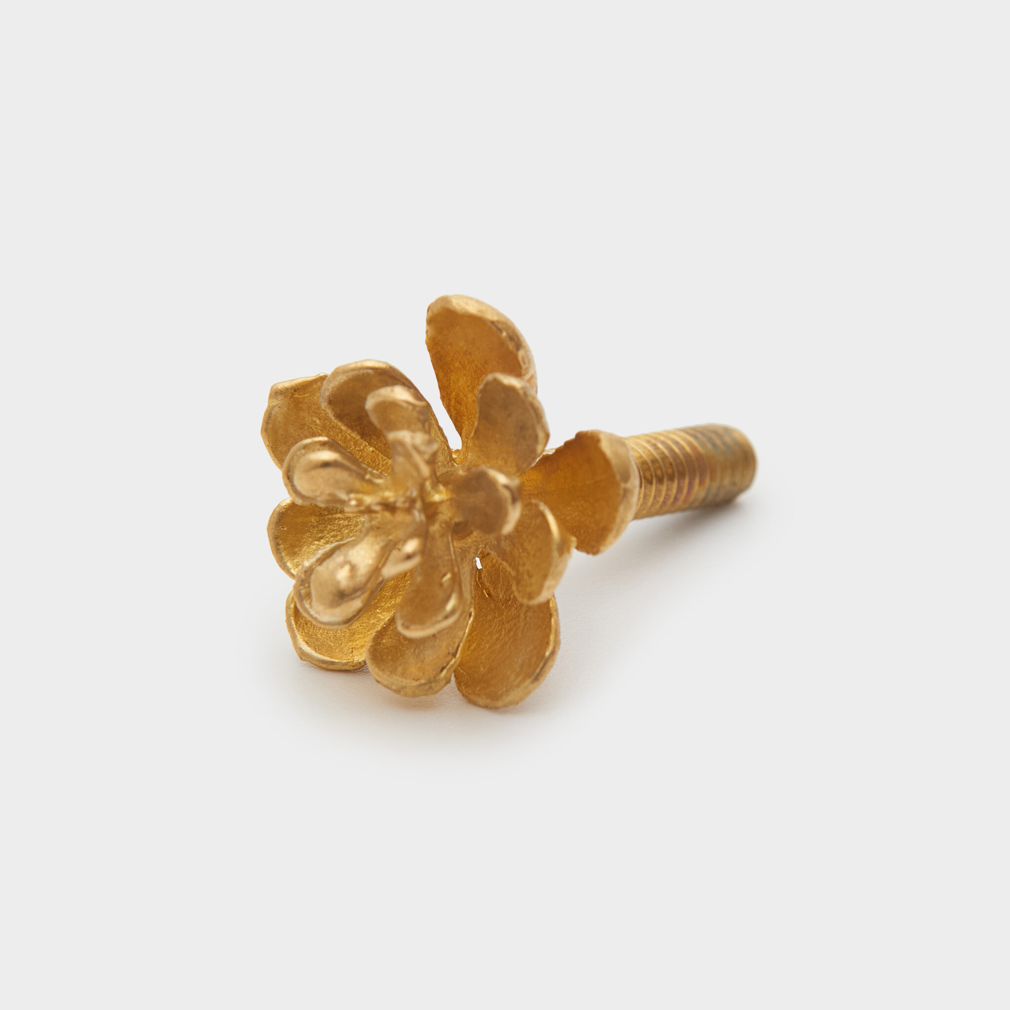 APLIQUE DOURADO ROSCA SUCULENTA