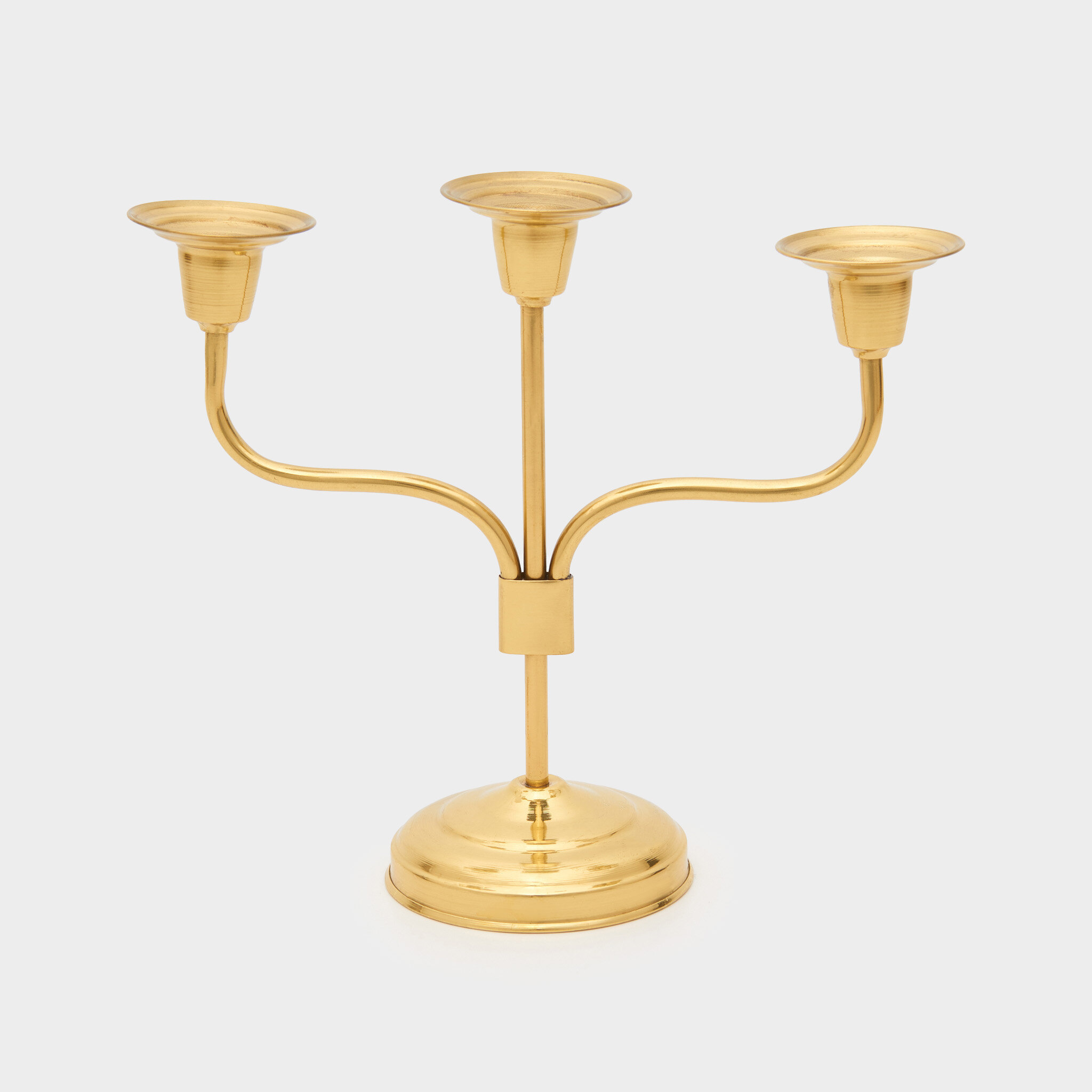 CASTIÇAL DOURADO 3 HASTES