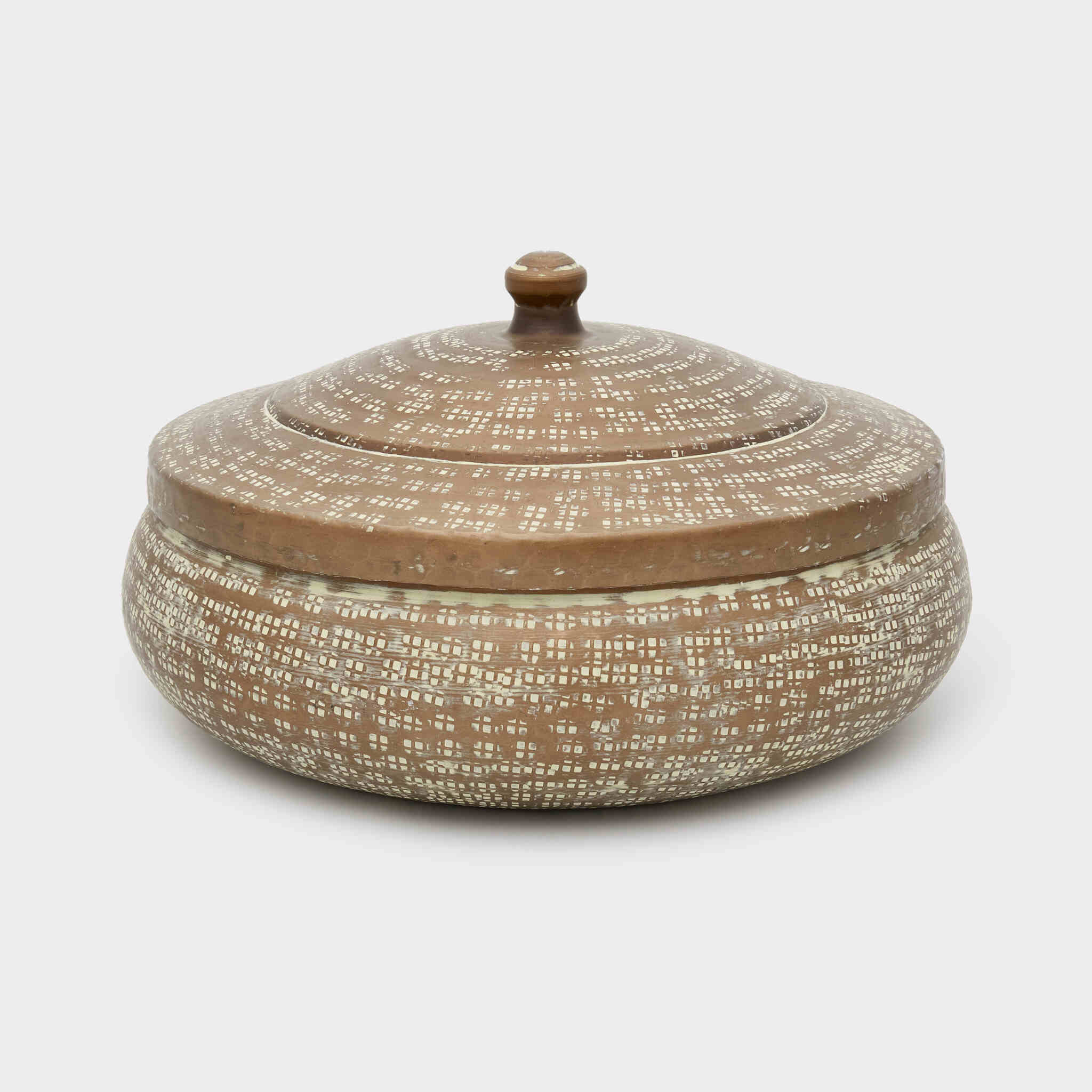 CAÇAROLA DOURADA ENVELHECIDA ÉTNICA 10l