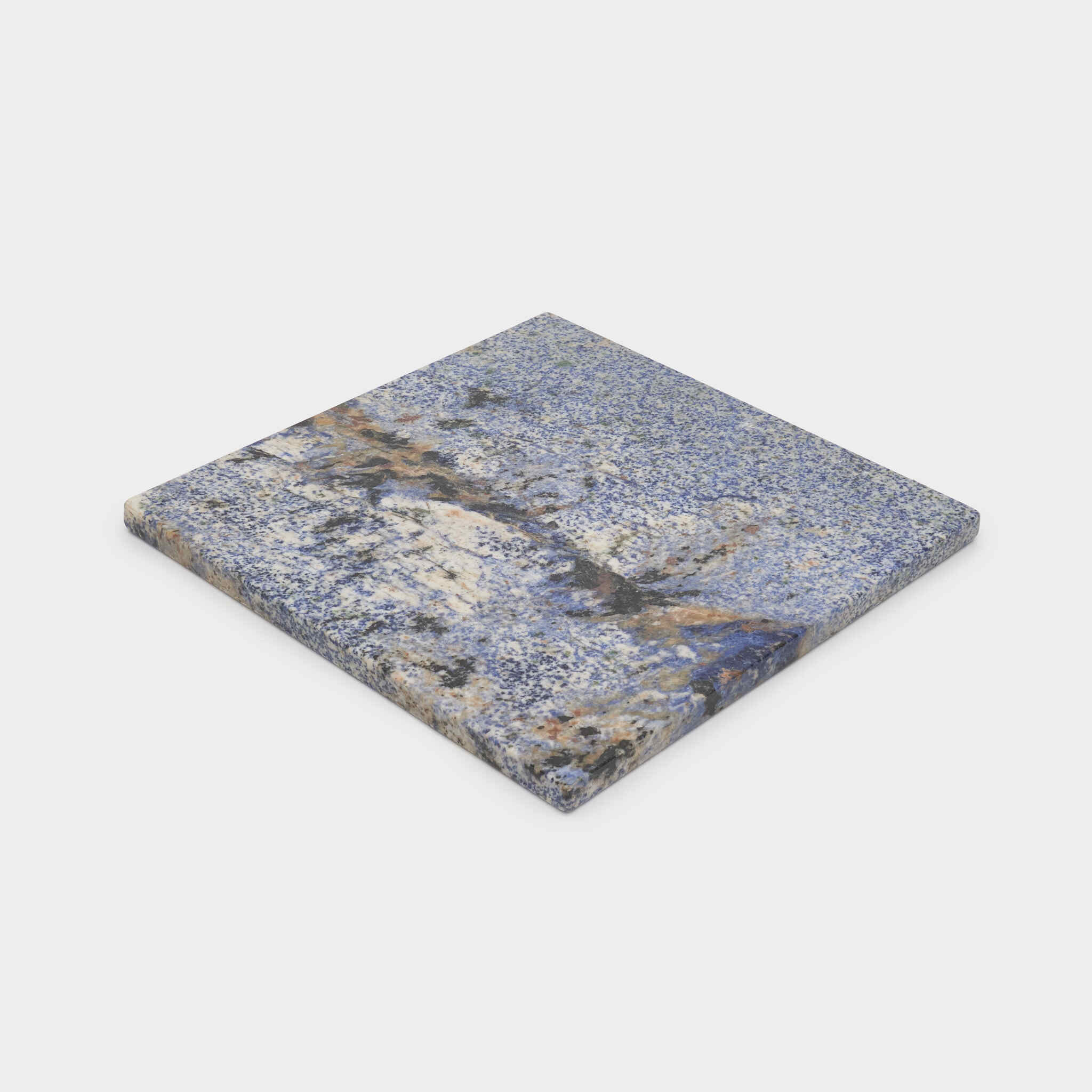 PLACA QUADRADA MÁRMORE AZUL