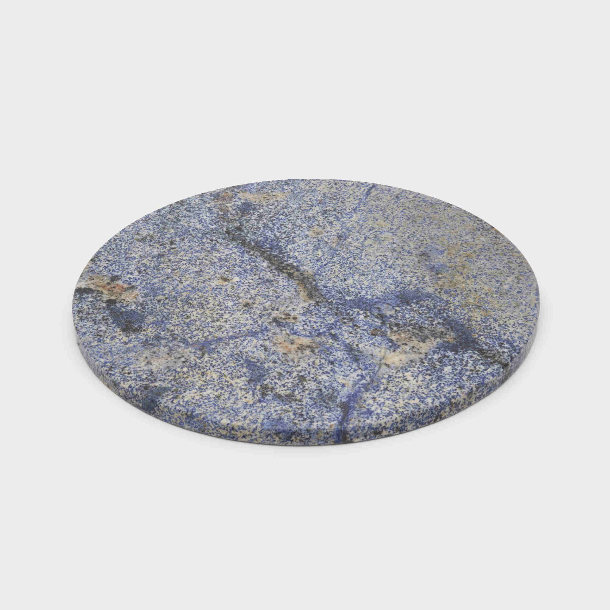 PLACA REDONDA MÁRMORE AZUL