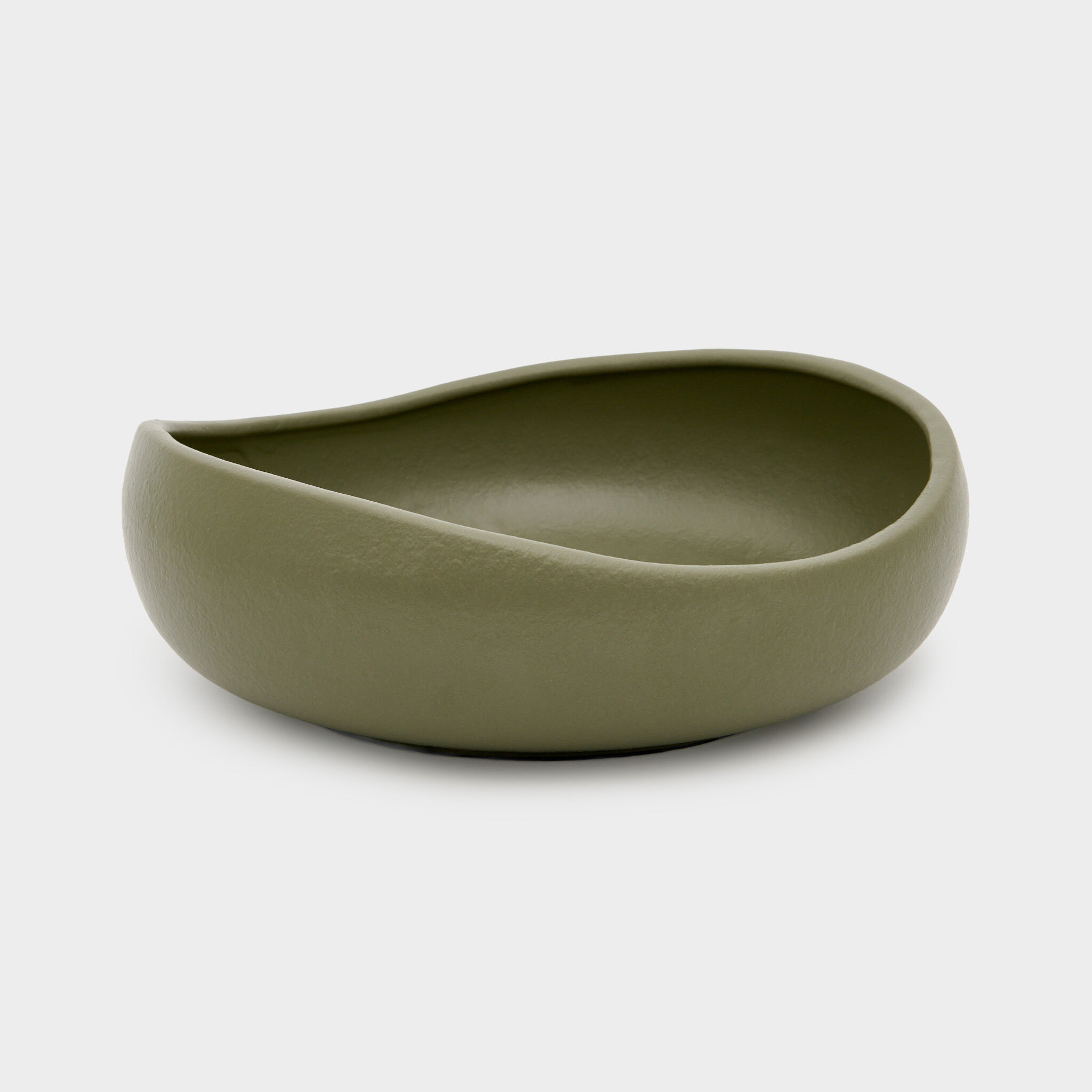 CENTRO DE MESA ORGÂNICO CERÂMICA VERDE OLIVA