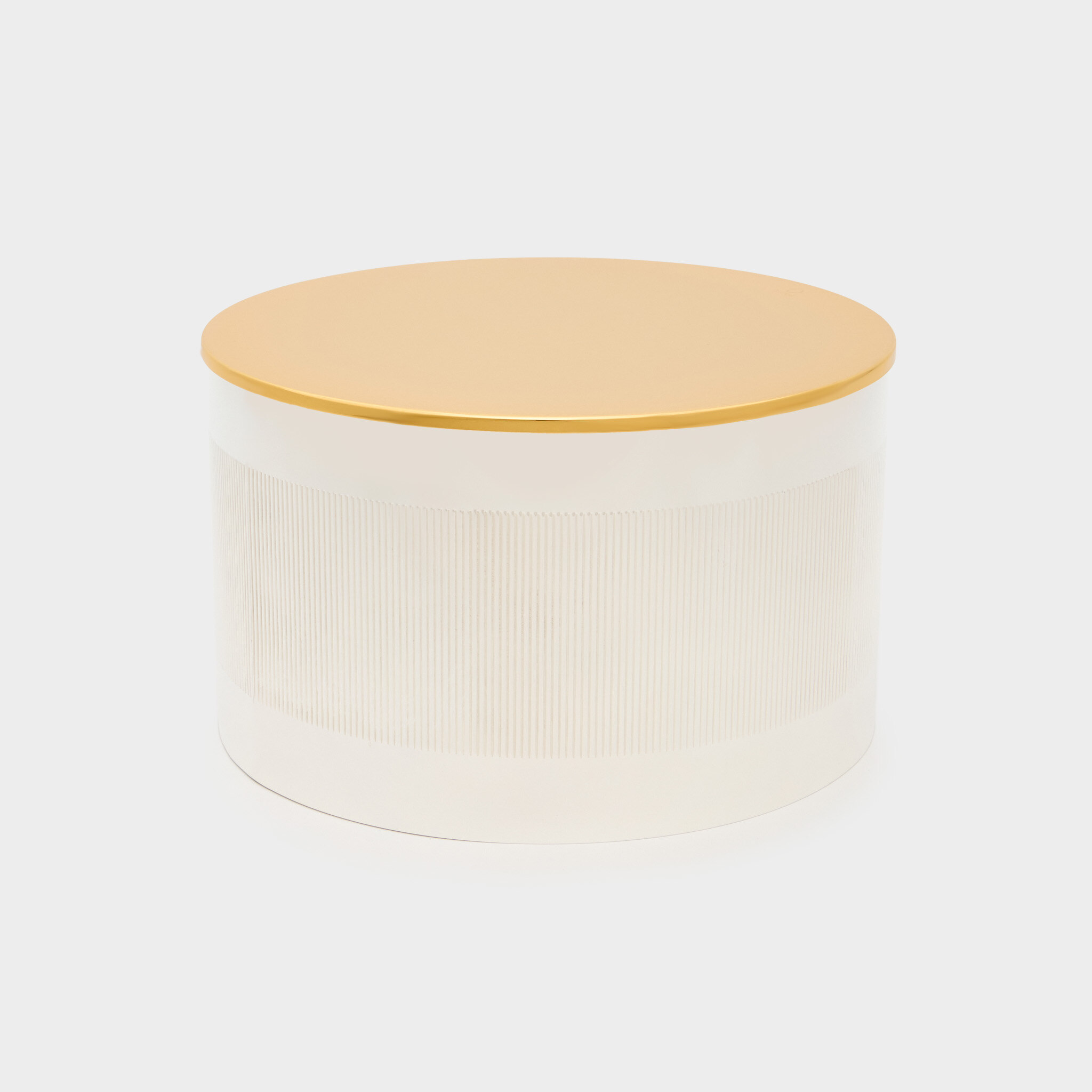 CILINDRO DOURADO BASE BOLO BORDA CANELADA PRATA