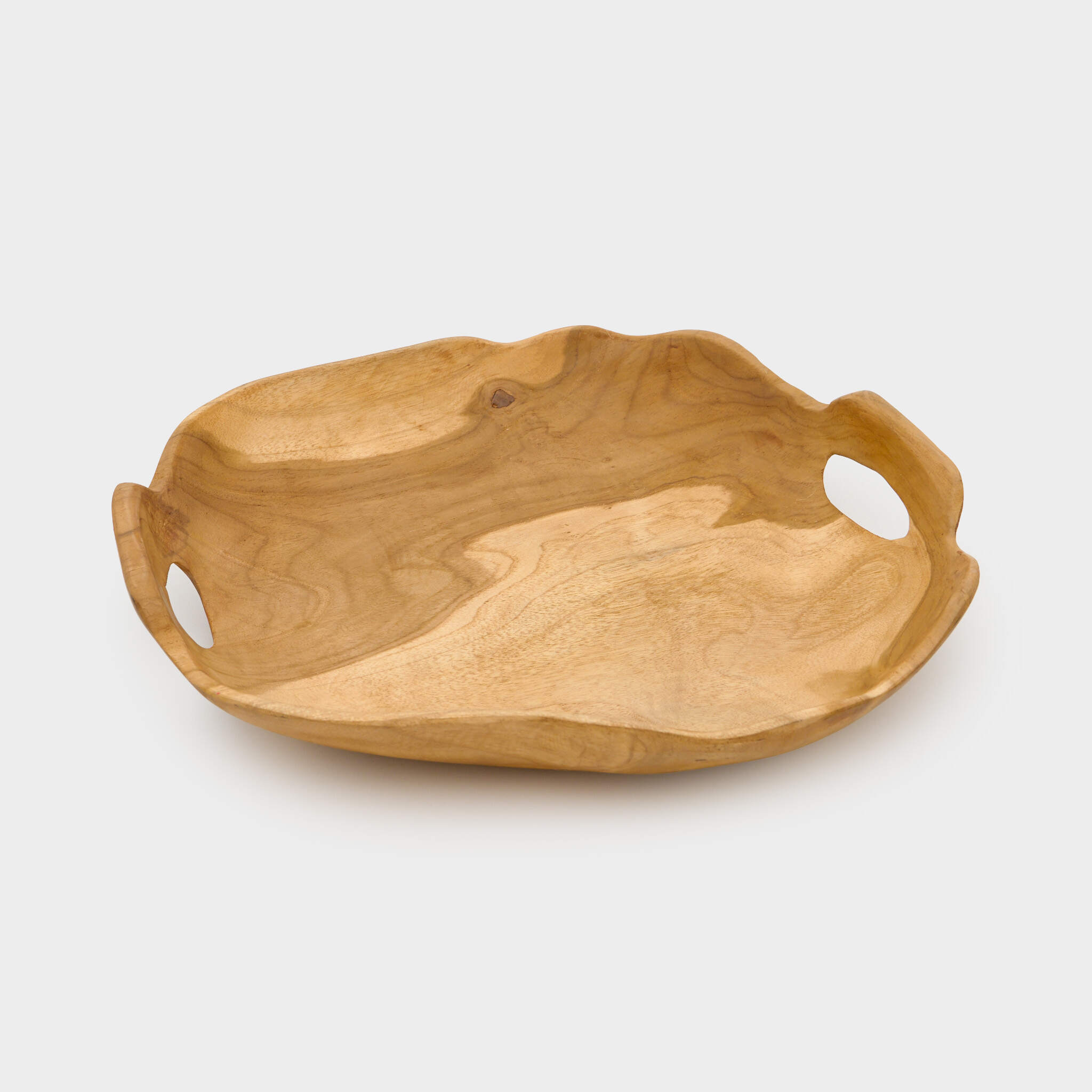 BANDEJA ORGÂNICA MADEIRA COM ALÇA