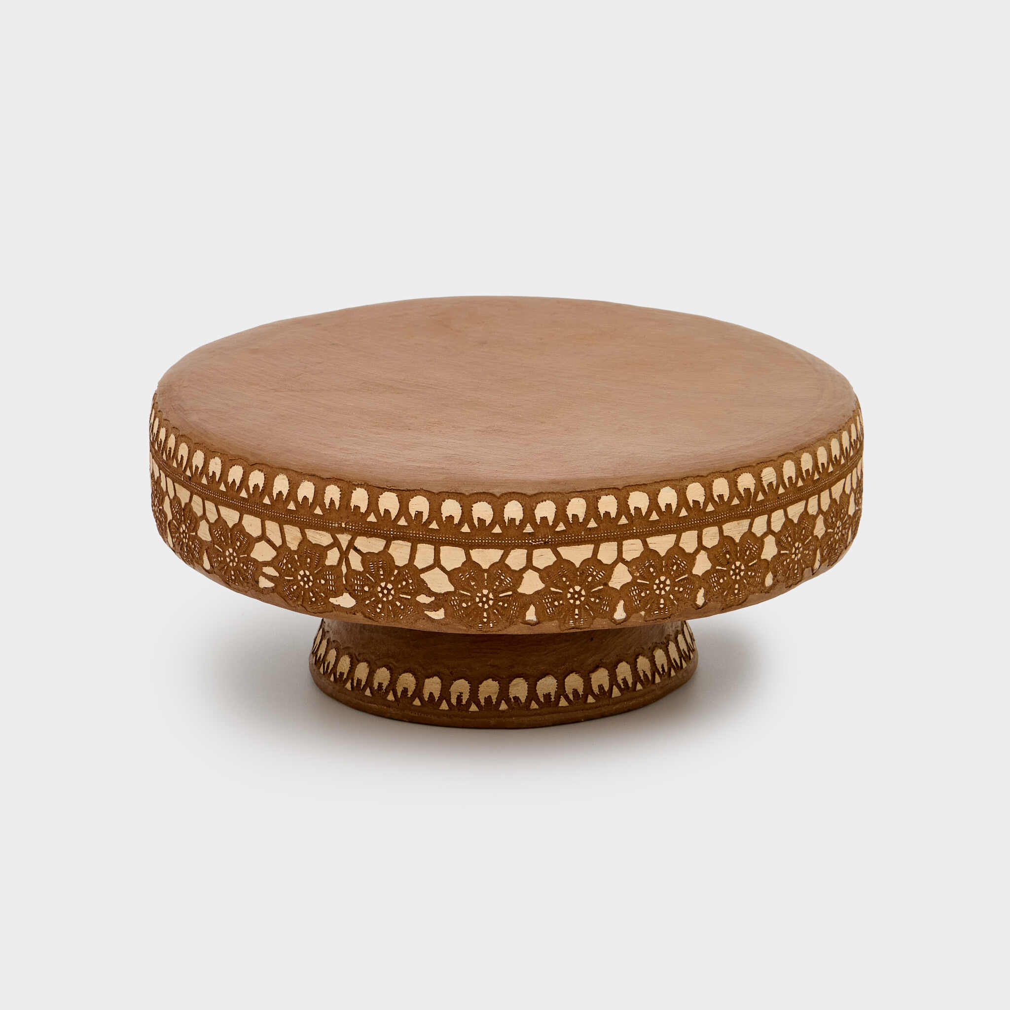 BOLEIRA BARRO BORDA RENDA