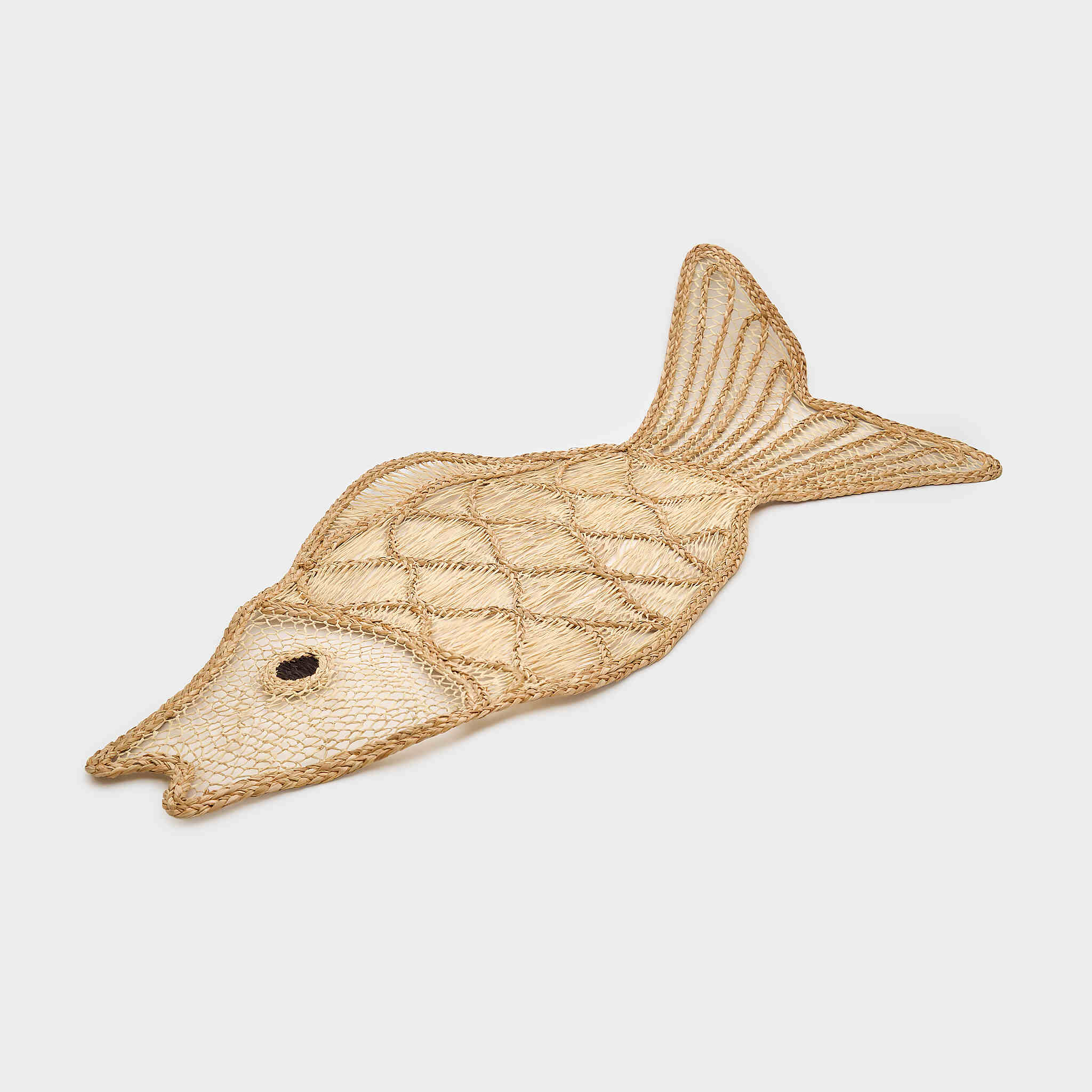 DECORAÇÃO PAREDE FIBRA NATURAL PEIXE