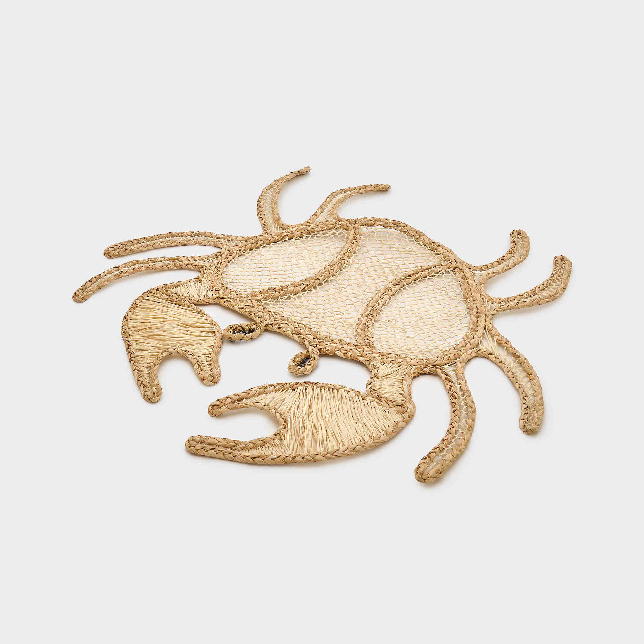 DECORAÇÃO PAREDE FIBRA NATURAL CARANGUEIJO