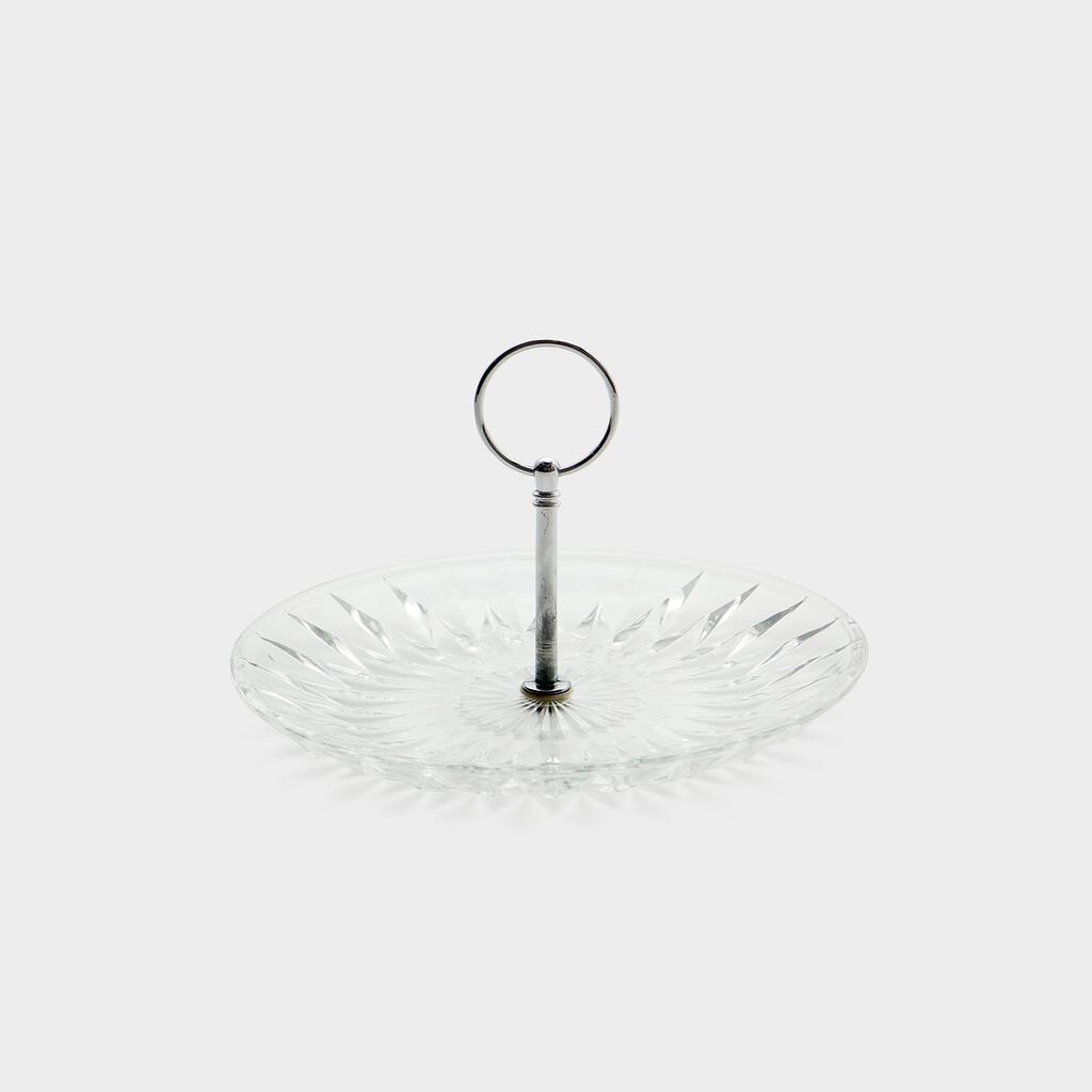 DOCEIRA CRISTAL TRABALHADA 1 PRATO