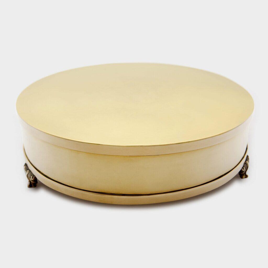 BOLEIRA REDONDA DOURADA