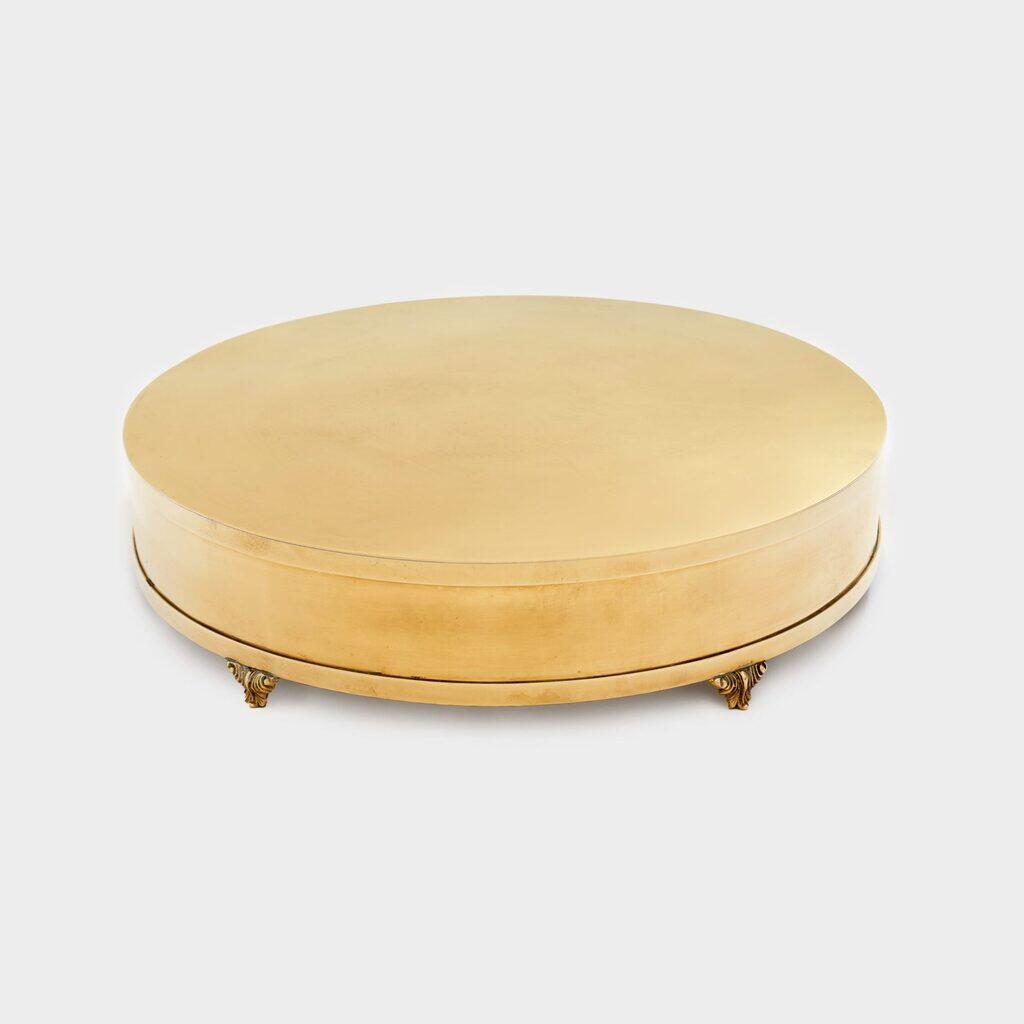 BOLEIRA REDONDA DOURADA