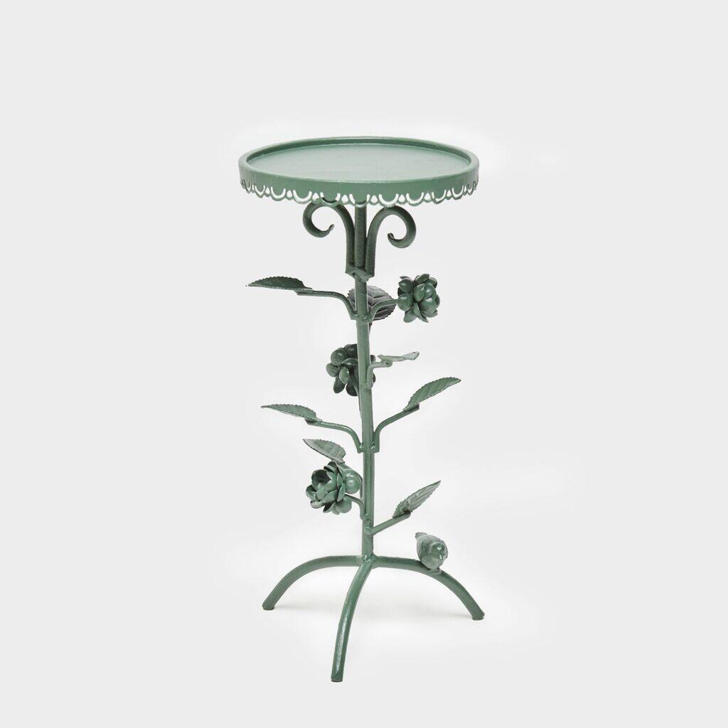 BOLEIRA FERRO VERDE PASSARO