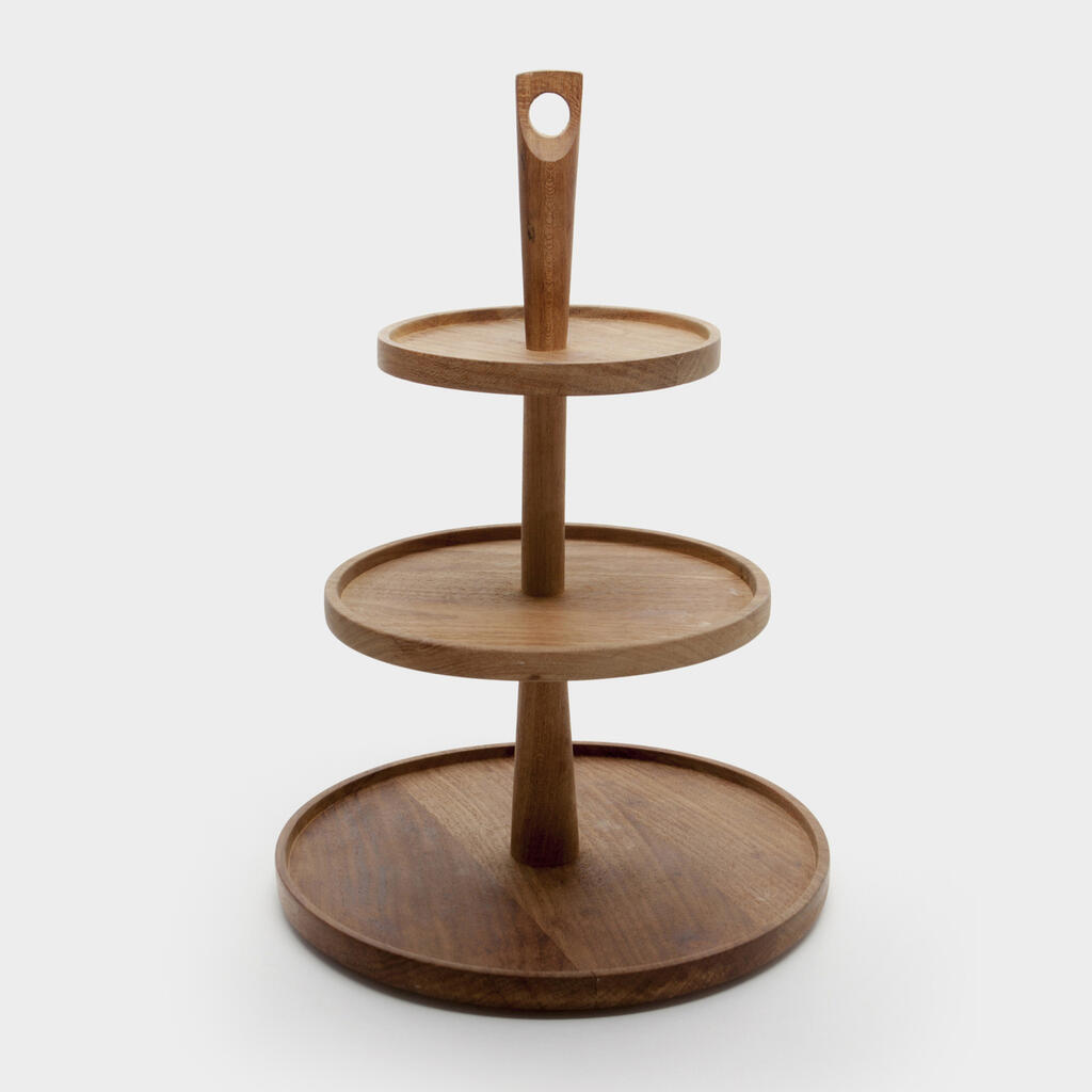 BOLEIRA MADEIRA CLARA 3 ANDARES RAJADA - P