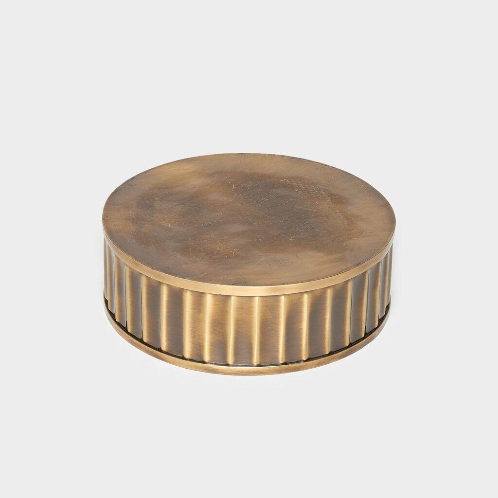 BOLEIRA REDONDA OURO VELHO CANELADA