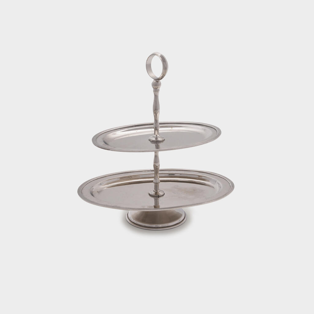 DOCEIRA OVAL PRATA 2 ANDARES