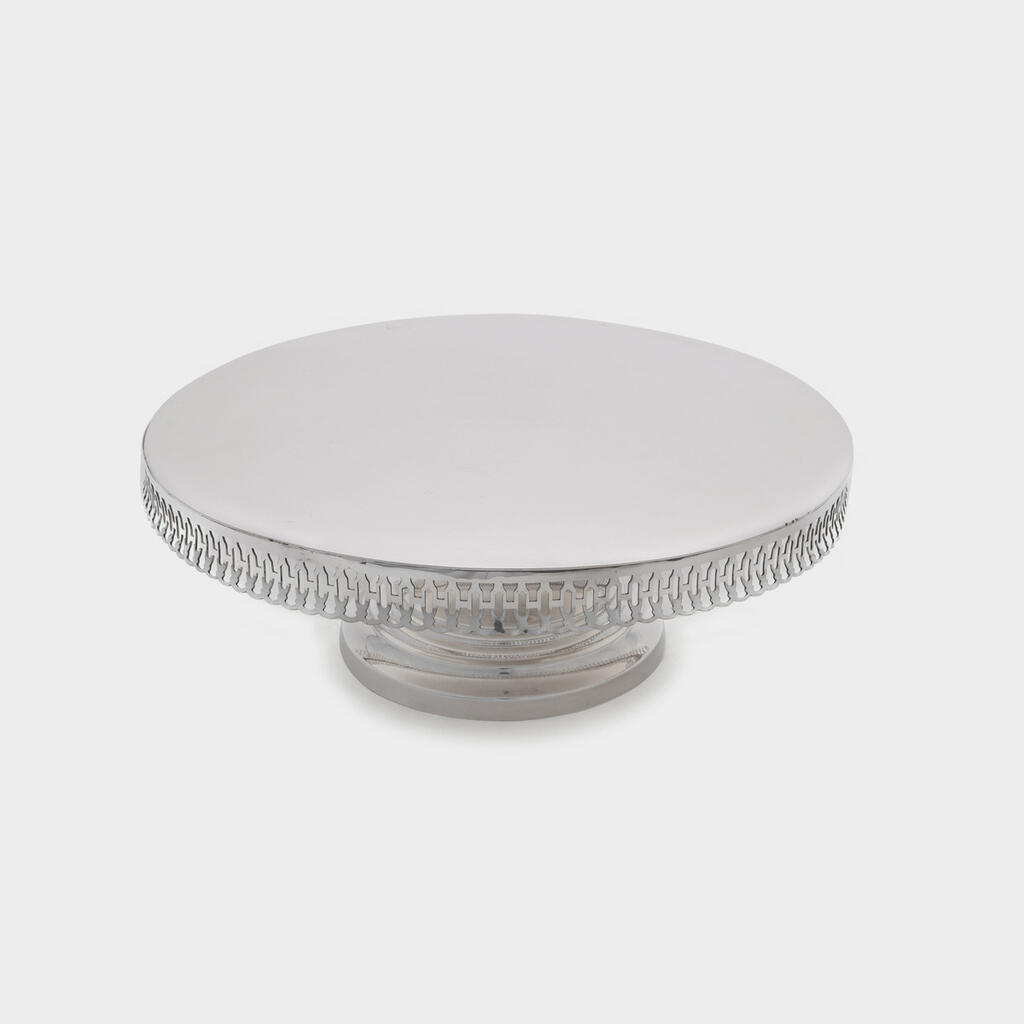 BOLEIRA PRATA GRADE BORDA VIRADA