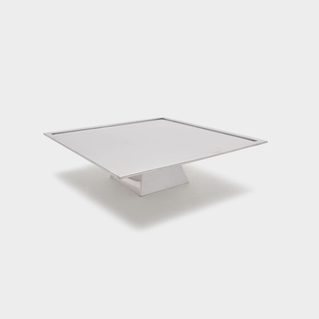 BOLEIRA QUADRADA PRATA