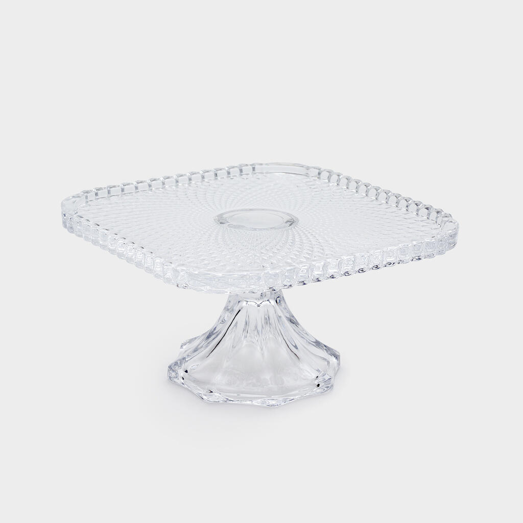 DOCEIRA QUADRADA VIDRO TRANSPARENTE