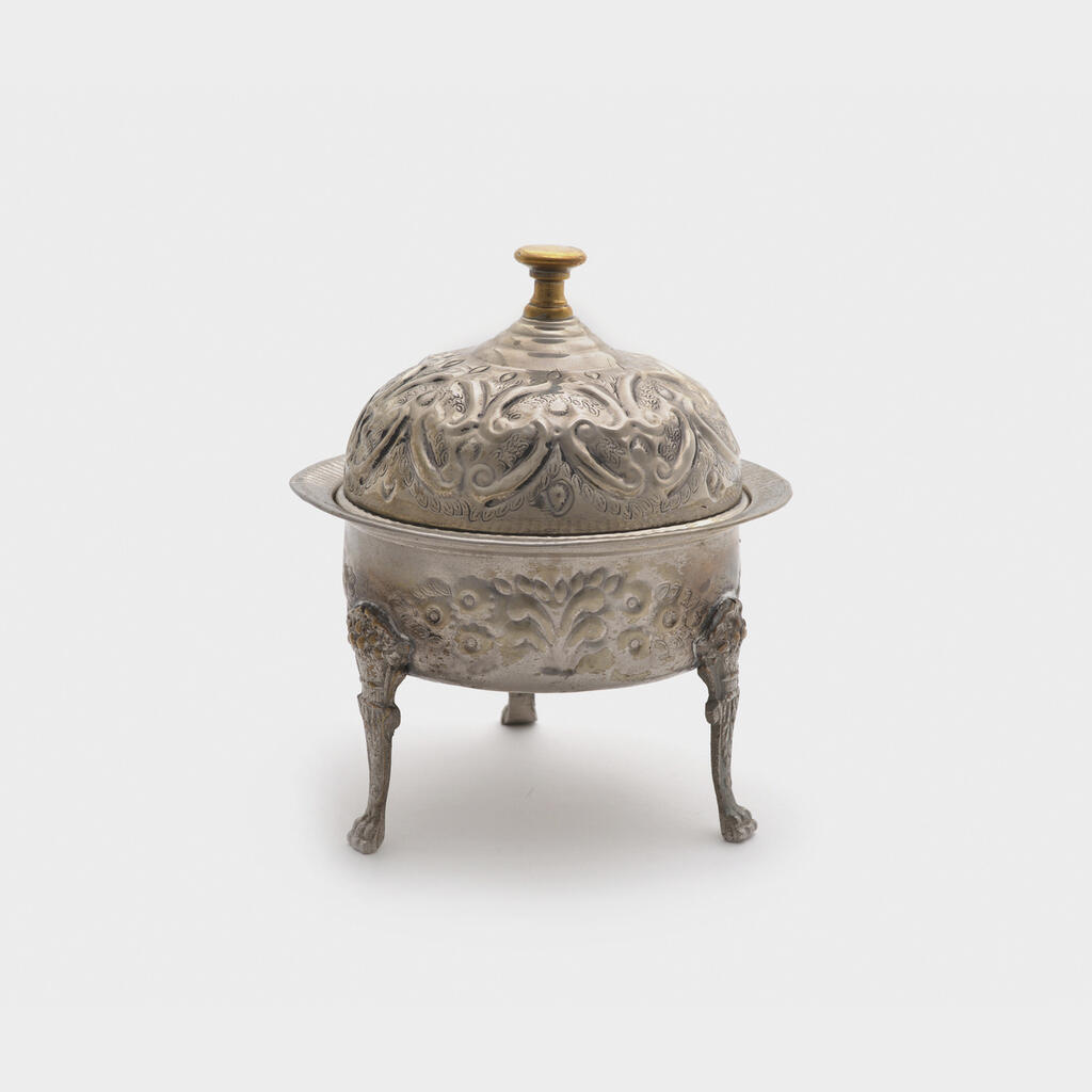 BOWL REDONDO ALPACA COM TAMPA 3 PÉS