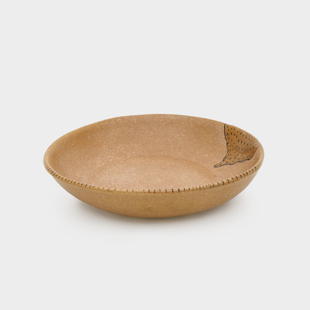 BOWL CERÂMICA OCRE PRETO DOURADO P