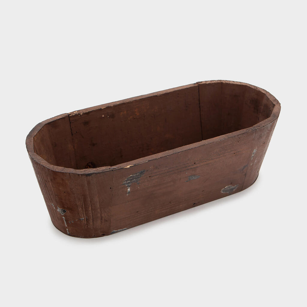 CACHEPOT OVAL BARRIL MADEIRA P