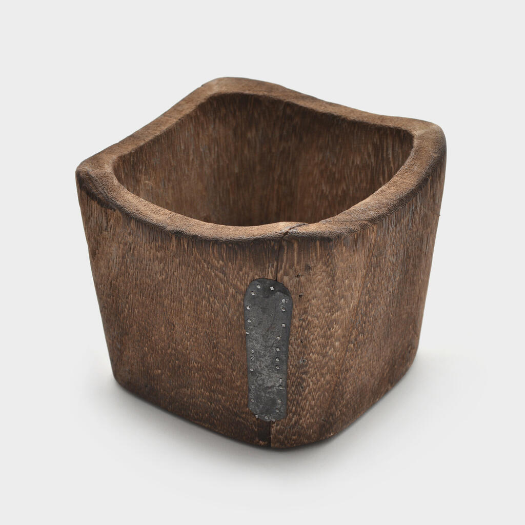 CACHEPOT QUADRADO MADEIRA RUSTICO