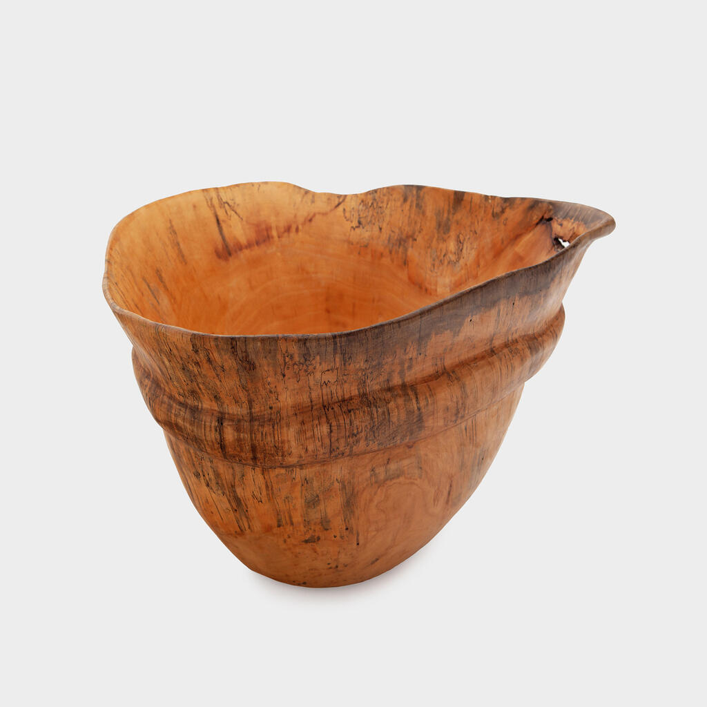 CACHEPOT OVAL MADEIRA CLARA CINTA