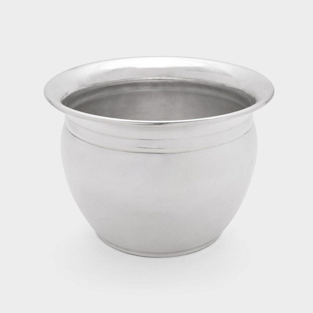 CACHEPOT REDONDO PRATA