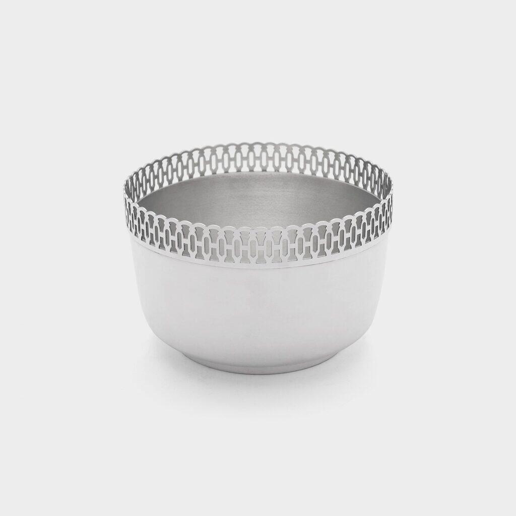 CACHEPOT REDONDO PRATA GRADE