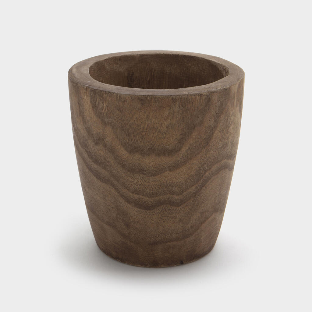 CACHEPOT VASO MADEIRA RUSTICO