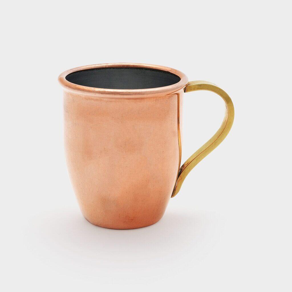 CANECA COBRE COM ALÇA DOURADA
