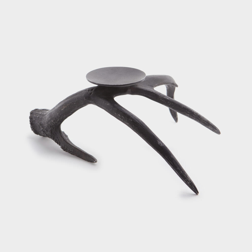 CASTIÇAL FERRO PRETO COM BASE CENTRAL