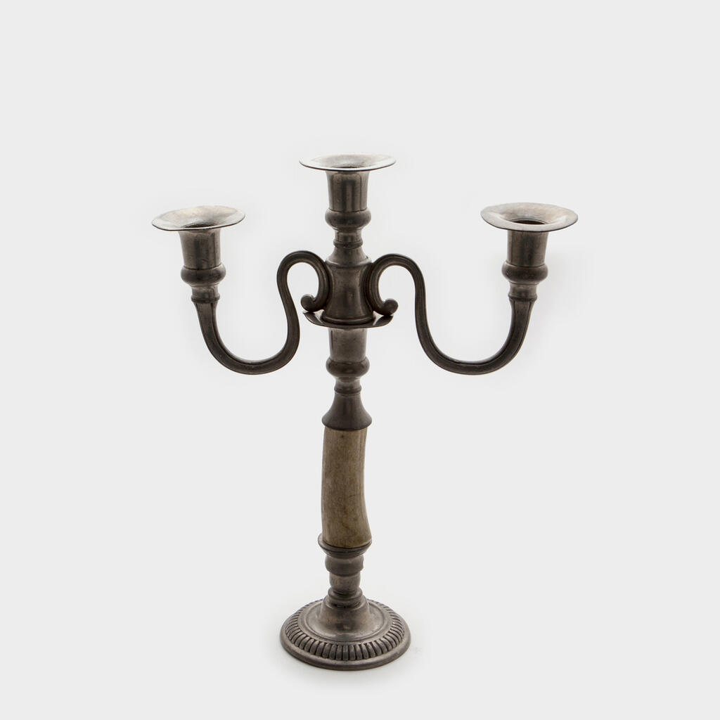 CASTIÇAL OSSO ESTANHO 3 VELAS