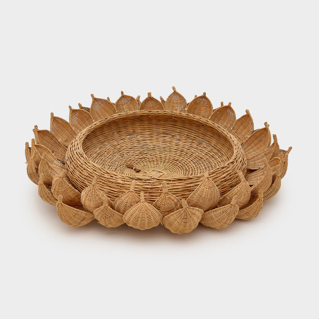 CENTRO DE MESA REDONDO FIBRA FLOR