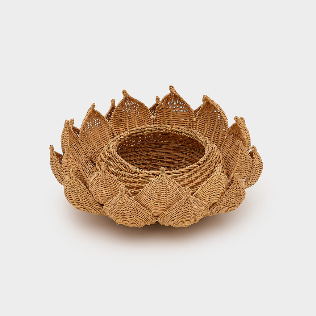 CENTRO DE MESA REDONDO FIBRA FLOR