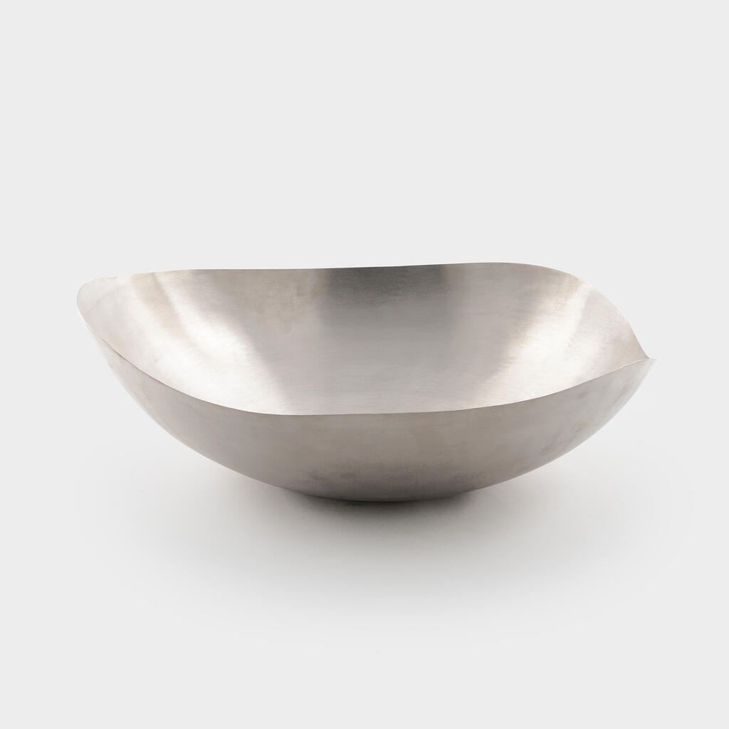 CENTRO DE MESA OVAL PRATA CASCO TARTARUGA