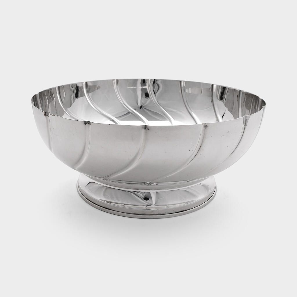 CENTRO DE MESA PRATA CANELADO - G