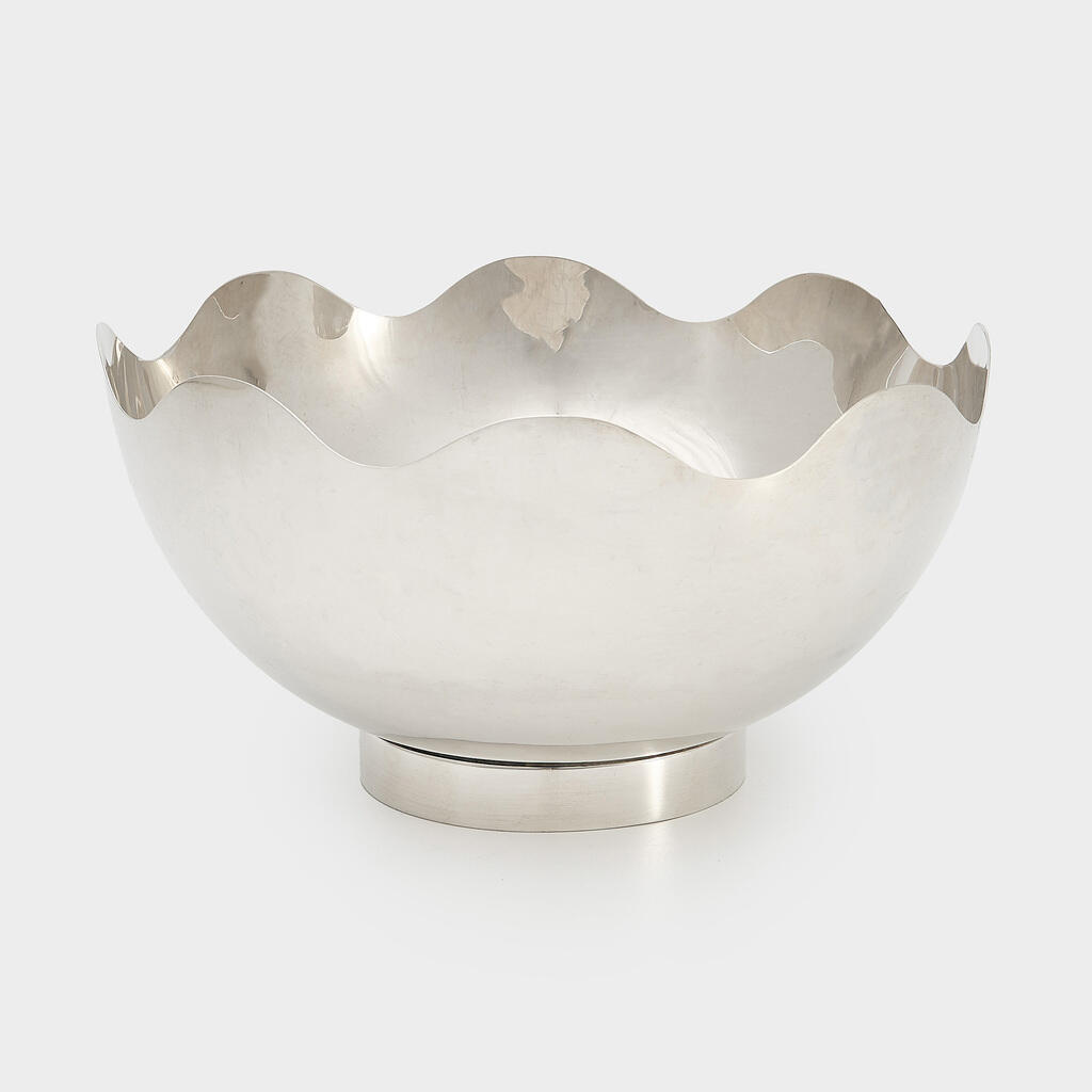 CENTRO DE MESA PRATA ONDULADO